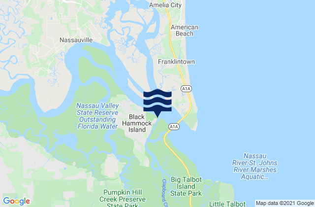 Mappa delle maree di Edwards Creek 1 mi above entrance, United States
