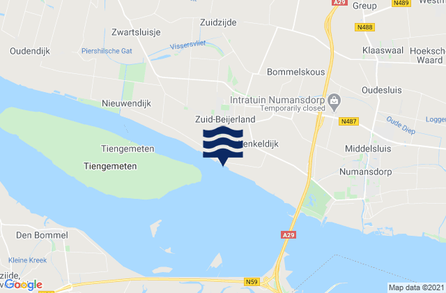 Mappa delle maree di Eemhaven, Netherlands