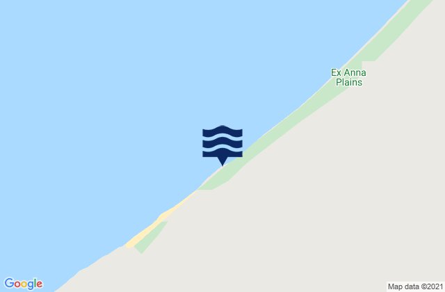 Mappa delle maree di Eighty Mile Beach, Australia