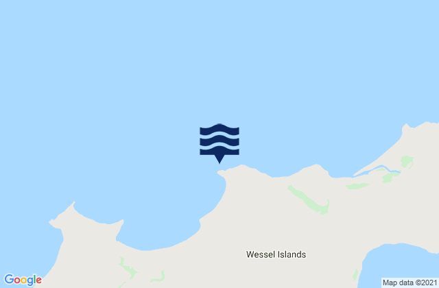 Mappa delle maree di Elcho Island, Australia