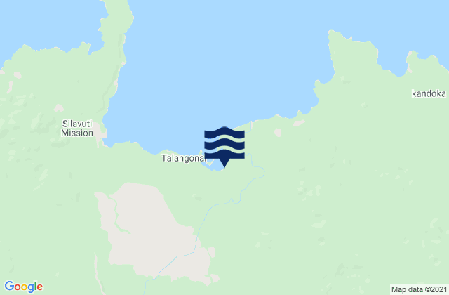 Mappa delle maree di Eleonora Bay, Papua New Guinea