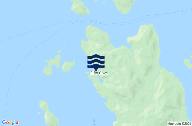 Mappa delle maree di Elfin Cove, United States