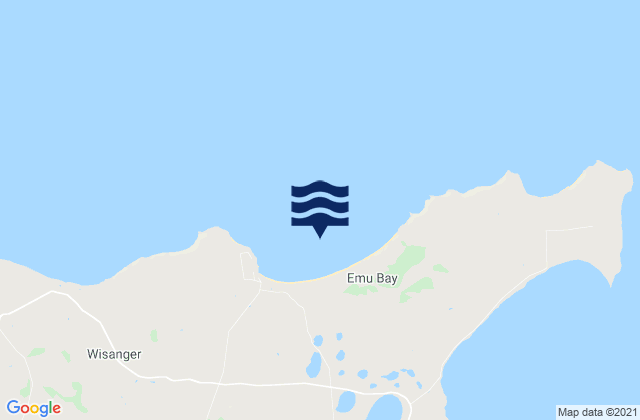 Mappa delle maree di Emu Bay, Australia