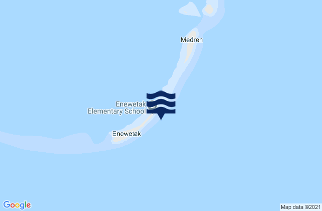 Mappa delle maree di Enewetak, Micronesia