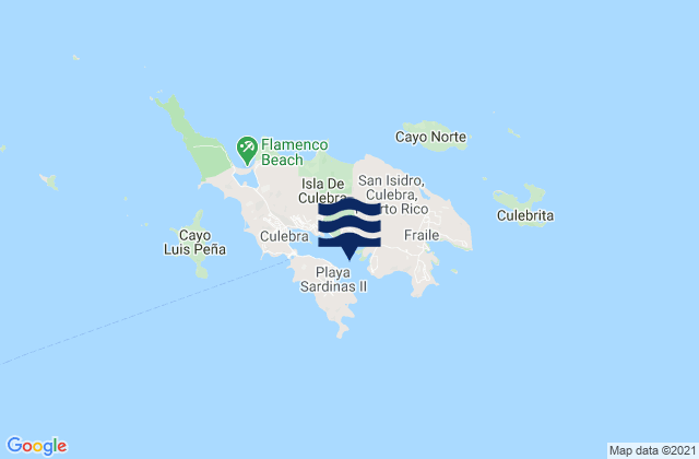 Mappa delle maree di Ensenada Honda Culebra Island, Puerto Rico