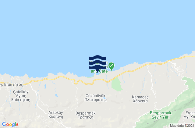 Mappa delle maree di Epichó, Cyprus
