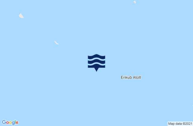 Mappa delle maree di Erikub Atoll, Marshall Islands