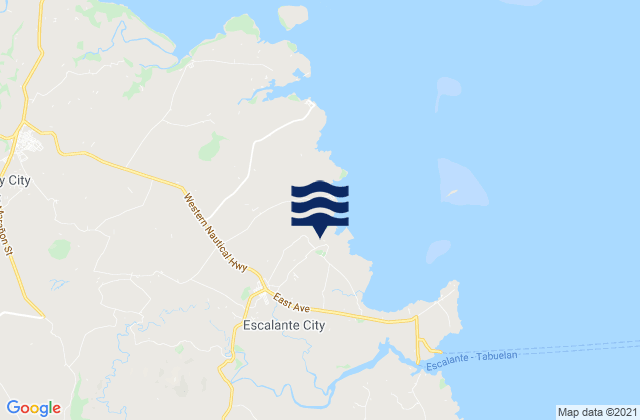 Mappa delle maree di Escalante, Philippines