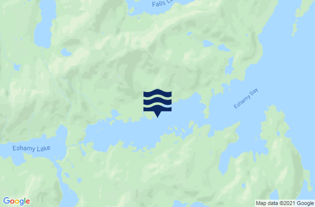 Mappa delle maree di Eshamy Lagoon, United States