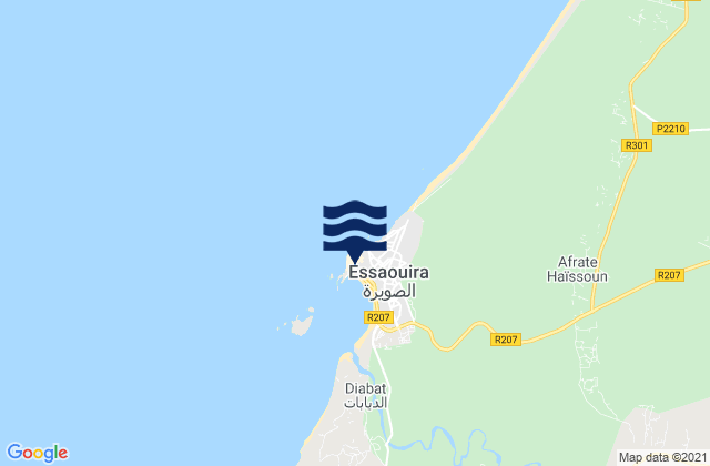 Mappa delle maree di Essaouira, Morocco