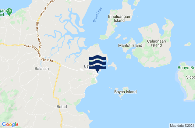 Mappa delle maree di Estancia, Philippines