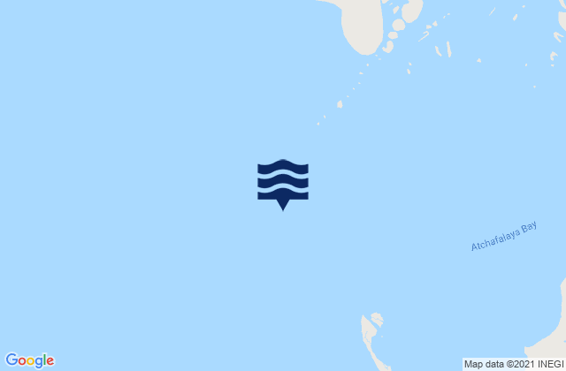 Mappa delle maree di Eugene Island North of Atchafalaya Bay, United States