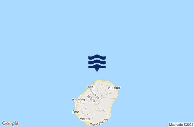 Mappa delle maree di Ewa District, Nauru
