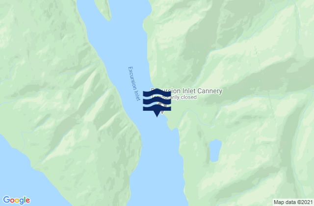 Mappa delle maree di Excursion Inlet Entrance, United States