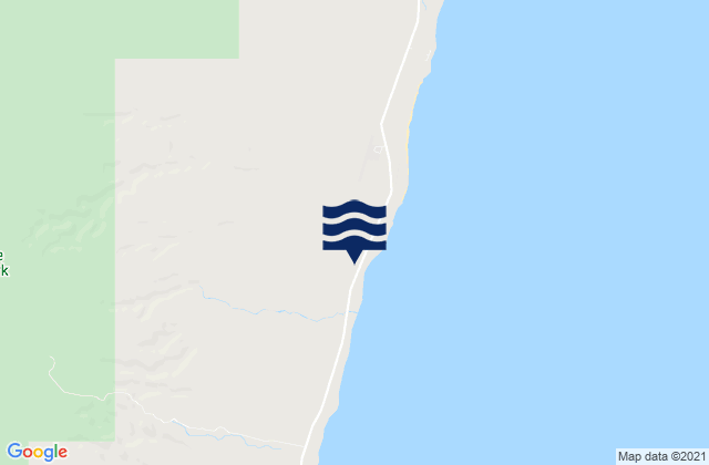 Mappa delle maree di Exmouth, Australia