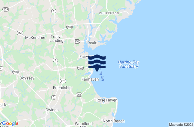 Mappa delle maree di Fairhaven, United States