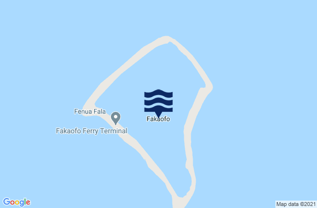 Mappa delle maree di Fakaofo Atoll, Samoa