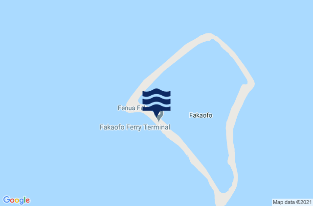 Mappa delle maree di Fakaofo Island, Samoa