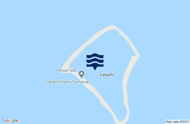 Mappa delle maree di Fakaofo, Tokelau