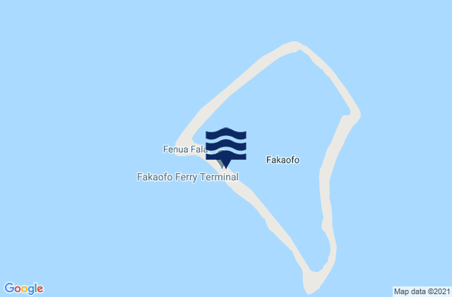 Mappa delle maree di Fale old settlement, Tokelau