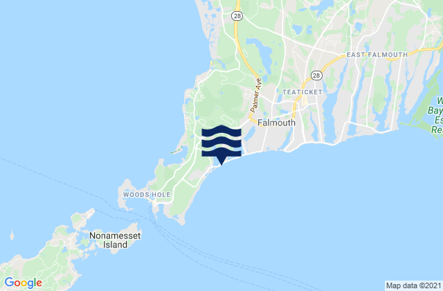 Mappa delle maree di Falmouth Heights Beach, United States