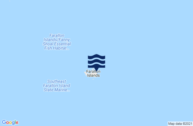 Mappa delle maree di Farallon Island, United States
