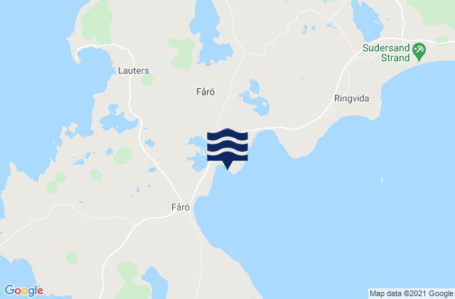 Mappa delle maree di Faro, Sweden