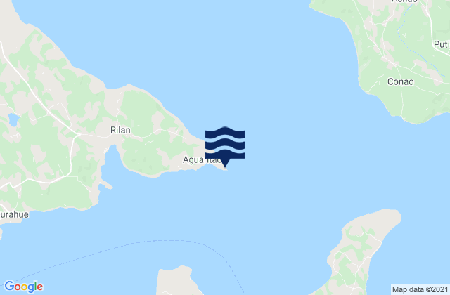 Mappa delle maree di Faro Punta Aguantao, Chile