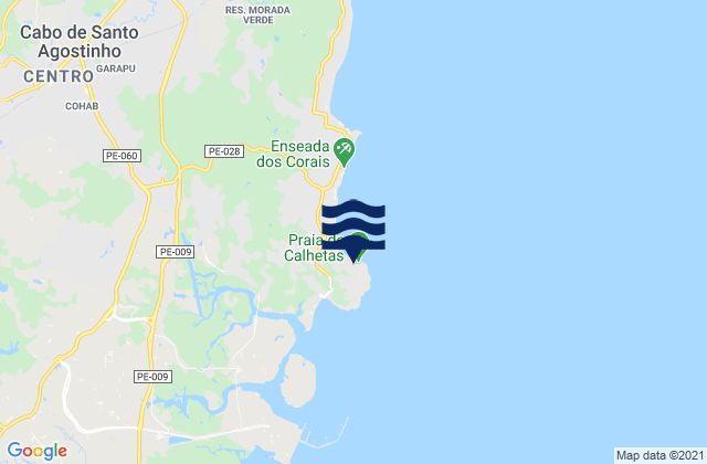 Mappa delle maree di Farol de Nazaré, Brazil