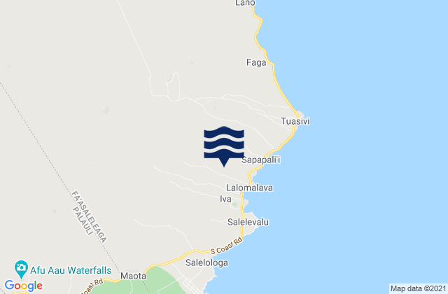 Mappa delle maree di Fa‘asaleleaga, Samoa