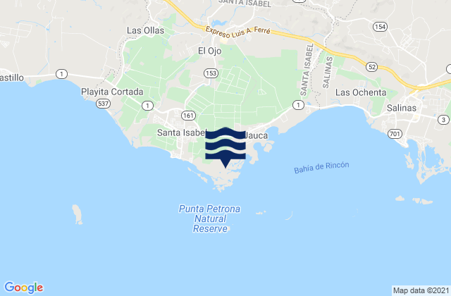 Mappa delle maree di Felicia 1 Barrio, Puerto Rico