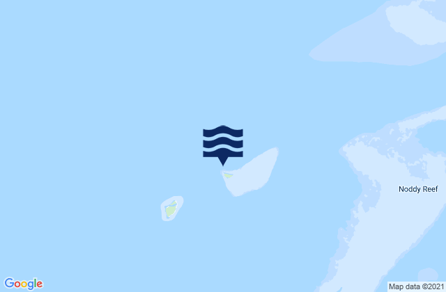 Mappa delle maree di Fife Island, Australia