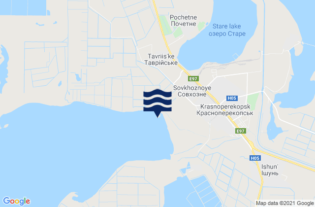 Mappa delle maree di Filatovka, Ukraine