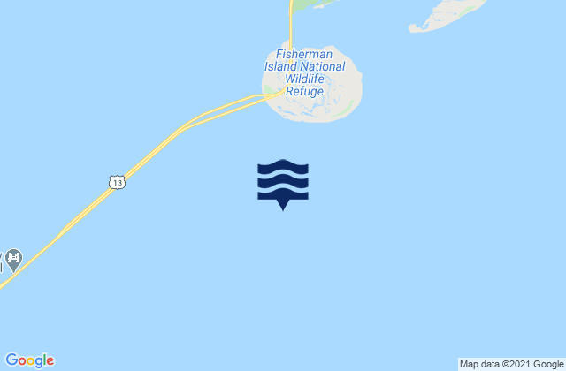 Mappa delle maree di Fishermans Island 1.7 n.mi. south of, United States