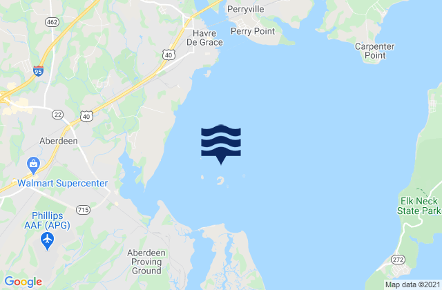 Mappa delle maree di Fishing Battery Light, United States