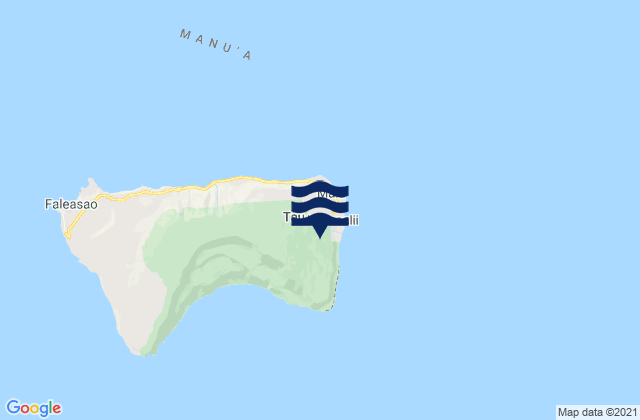 Mappa delle maree di Fitiuta County, American Samoa