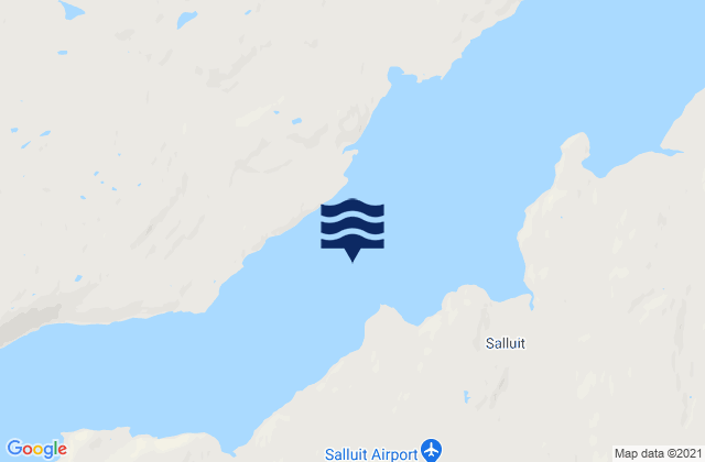 Mappa delle maree di Fjord de Salluit, Canada