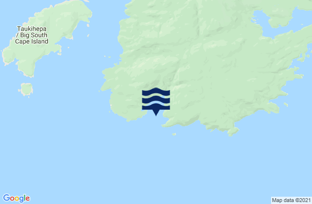 Mappa delle maree di Flour Cask Bay, New Zealand