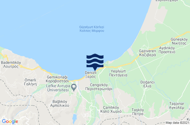Mappa delle maree di Flásou, Cyprus