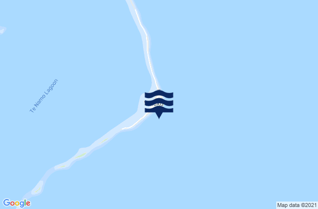 Mappa delle maree di Fongafale, Tuvalu