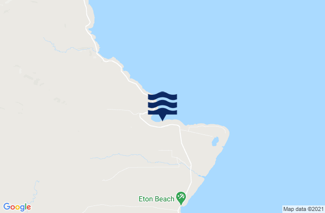 Mappa delle maree di Forari, New Caledonia