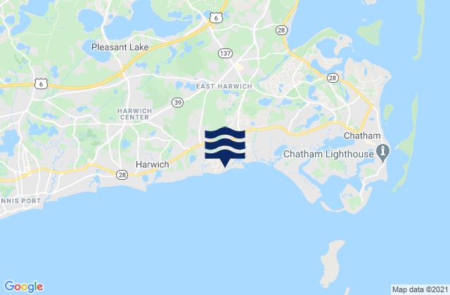 Mappa delle maree di Forest Street Beach, United States