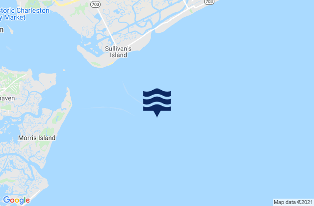 Mappa delle maree di Fort Sumter Range Buoy 14, United States