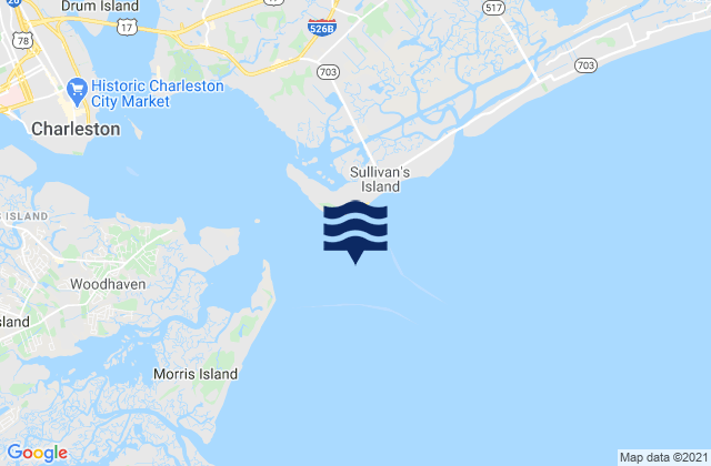 Mappa delle maree di Fort Sumter Range Buoy 20, United States
