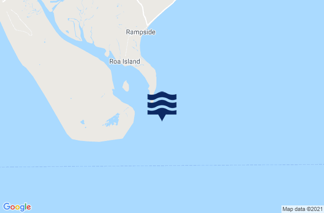Mappa delle maree di Foulney Island, United Kingdom