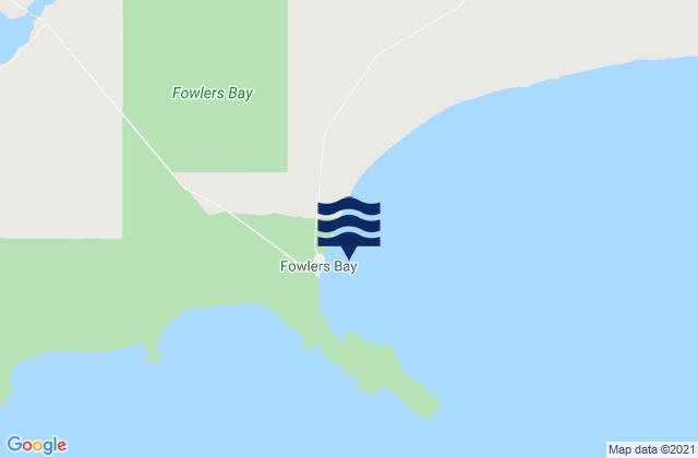Mappa delle maree di Fowlers Bay, Australia