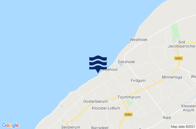 Mappa delle maree di Franeker, Netherlands