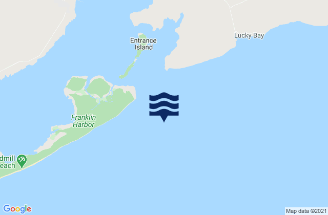 Mappa delle maree di Franklin Harbor Entrance Beacon, Australia