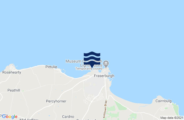 Mappa delle maree di Fraserburgh, United Kingdom