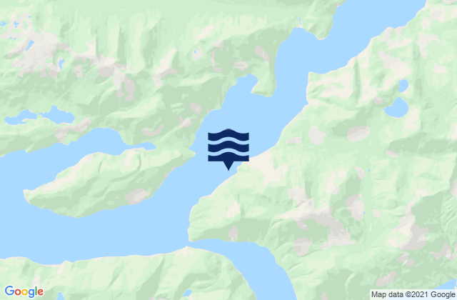 Mappa delle maree di Frederick Sound, Canada